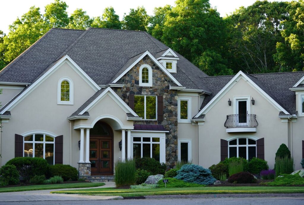 Upscale home with a new architectural-shingle roof in Salt Lake City