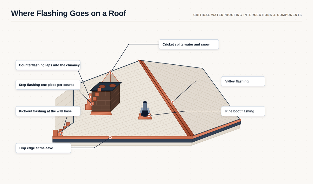 6 Common Types of Roof Flashing Used on Utah Homes